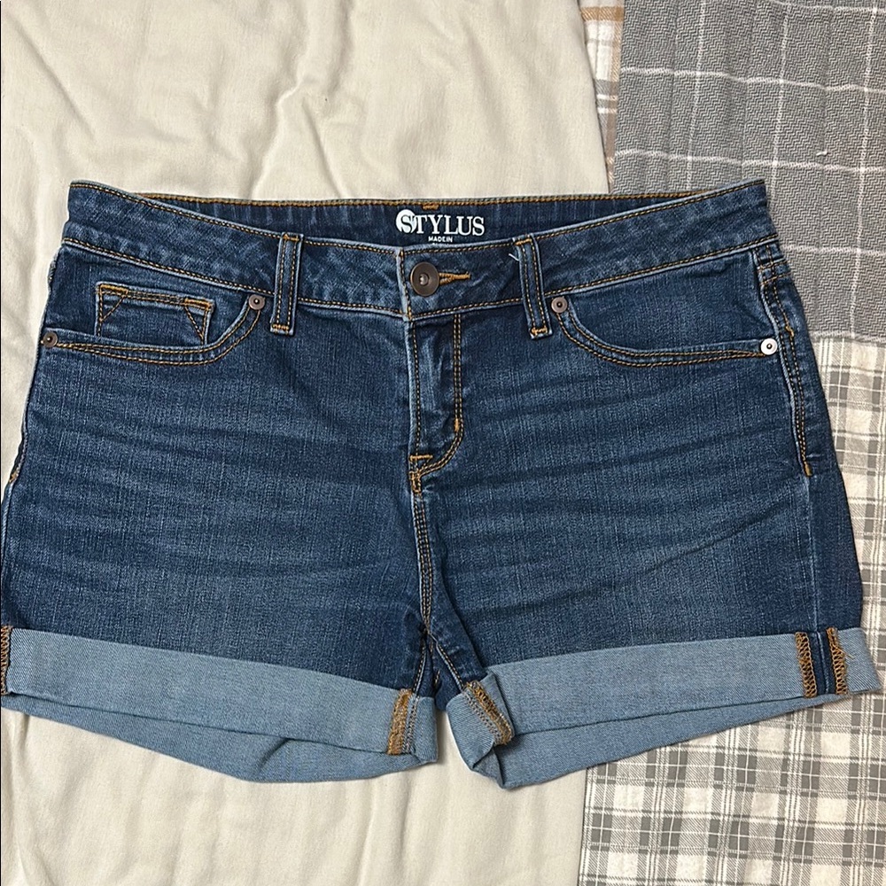 Stylus Women's Denim Shorts - Blue